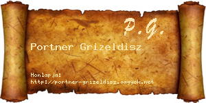 Portner Grizeldisz névjegykártya